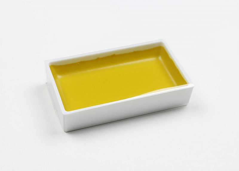 Akvarelová barva Kuretake Gansai Tambi, 40 Lemon Yellow