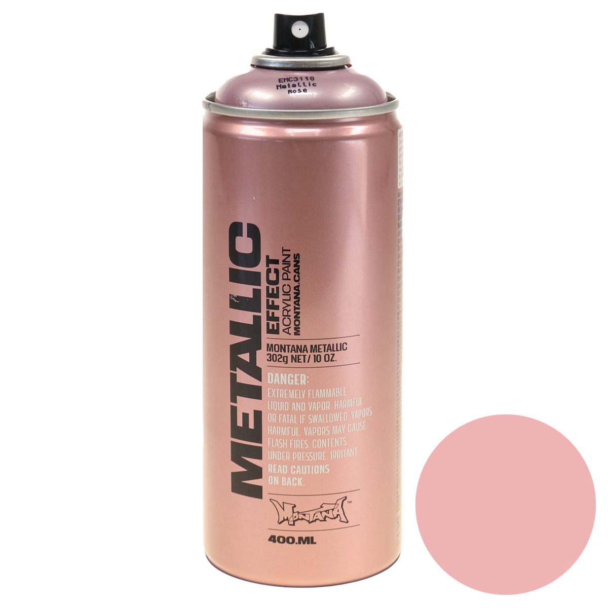 Akrylový sprej Montana Metallic Effect 400 ml, EMC 3110 - Metallic Rose