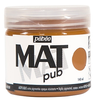 Akrylová barva Pébéo Mat Pub, 19 - RAW SIENNA