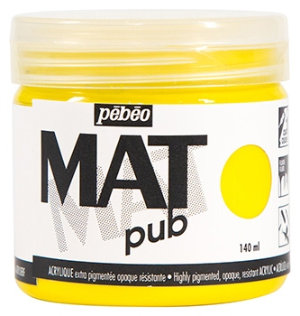 Akrylová barva Pébéo Mat Pub, 19 - RAW SIENNA