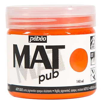 Akrylová barva Pébéo Mat Pub, 19 - RAW SIENNA