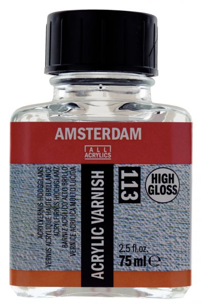 Amsterdam acrylic varnish závěrečný lak 75 ml - různé druhy, bezbarvý - lesklý