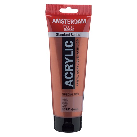 Amsterdam akrylové barvy Standard Series - metalické odstíny, 805 - copper