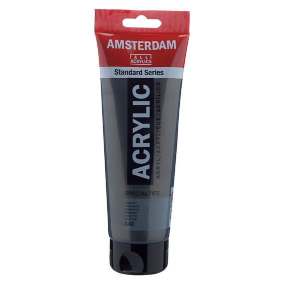 Amsterdam akrylové barvy Standard Series - metalické odstíny, 840 - graphite