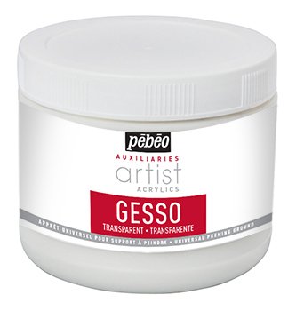 Pebeo Gesso transparent - šeps pro akrylové barvy, 500ml