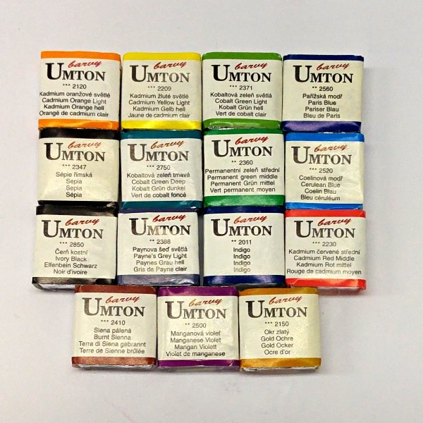 Umton akvarelová barva 2,6 ml - různé barvy, 2430 - Umbra pálená